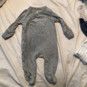 Welcome Home Onesie Pajamas- 3 for $12